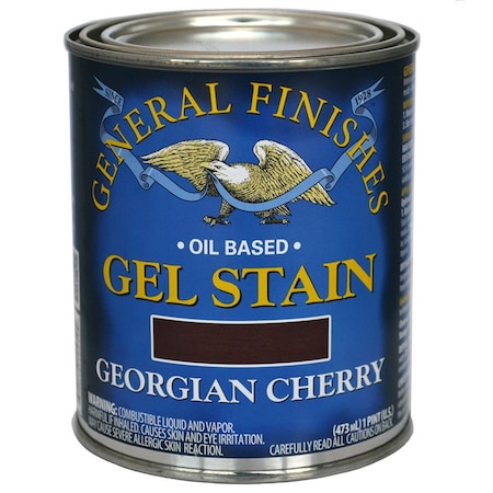 General Finishes 1 Pt Georgain Cherry Gel Stain Oil-Based Heavy Bodied Stain GCP